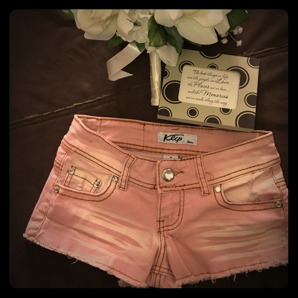 NWOT KLIP Jeans Low-Rise sexy shorts in Pink